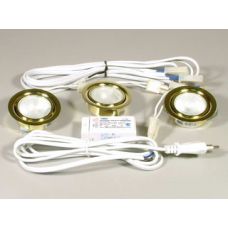 Комплект светильников (3шт золото+транс+провода)