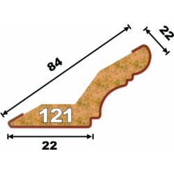 Карниз глянец форма 121
